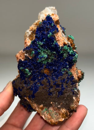 Sparkling Blue Azurite with Green Malachite