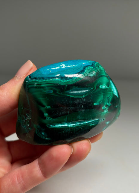 Blue Chrysocolla with Green Malachite