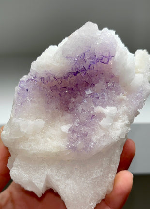 Fluorite on Celestine