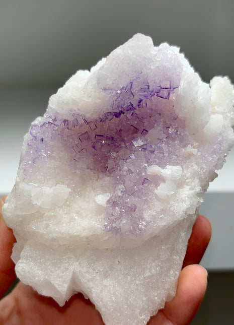 Fluorite on Celestine