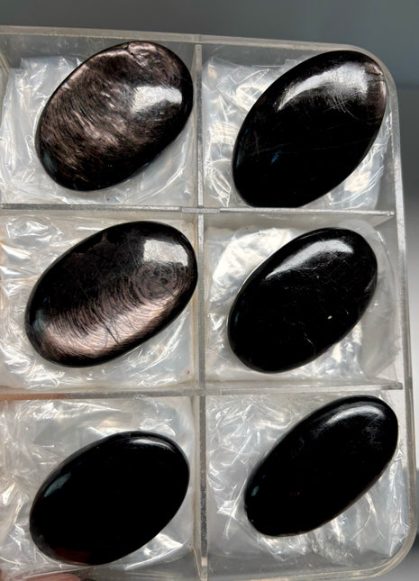 6 Piece Lot ! Velvety Hypersthene