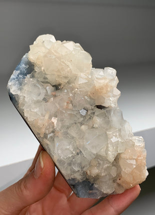 Blue Chalcedony with Apophyllite
