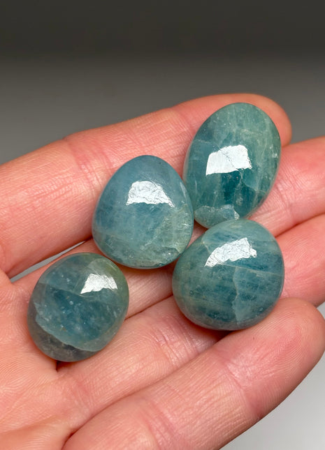 Blue Aquamarine Lot, 4 Pieces