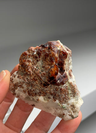 New ! Orange Red Garnet Lot from Kenya - 6 Pieces !