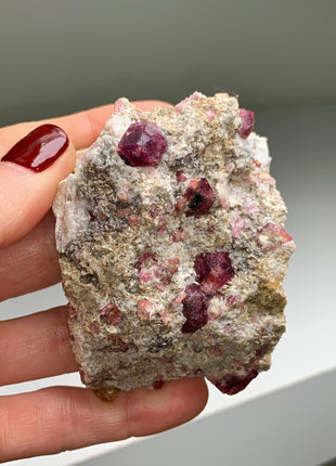 Raspberry Grossular Garnet Specimens Lot ! 6 Pieces !