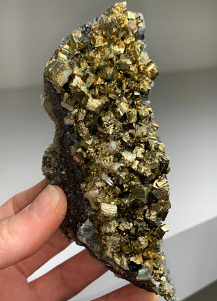 Very Lustrous Pyrite - Borieva mine, Rhodope Mtns