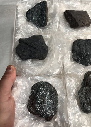 6 Pieces !  Specular Hematite lot - From Champion mine