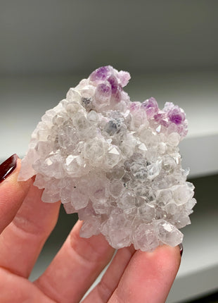 Amethyst with Quartz Flower - From Djurkovo mine, Bulgaria