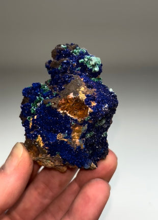 Sparkling Blue Azurite with Green Malachite