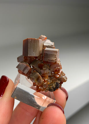 Red Vanadinite with Big Crystals