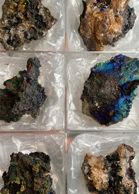 Very High Grade Rainbow Goethite Lot 🌈 From M. San Valentin, Spain 6 Pieces !