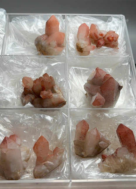 9 Piece Lot !  Red Phantom Quartz
