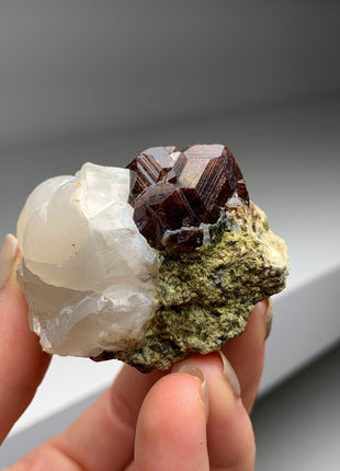 Wow ! Andradite Garnet with Prehnite and Epidote