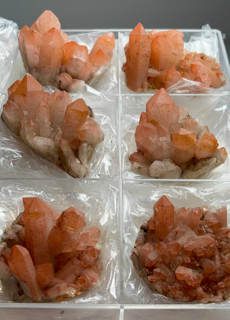 6 Piece Lot !  Red Phantom Quartz