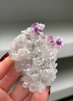 Amethyst with Quartz Flower - From Djurkovo mine, Bulgaria