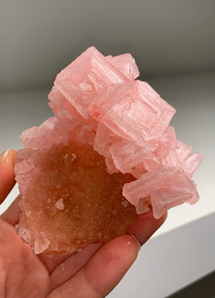 Pink Halite with Great Crystallization - from Searles Lake, California