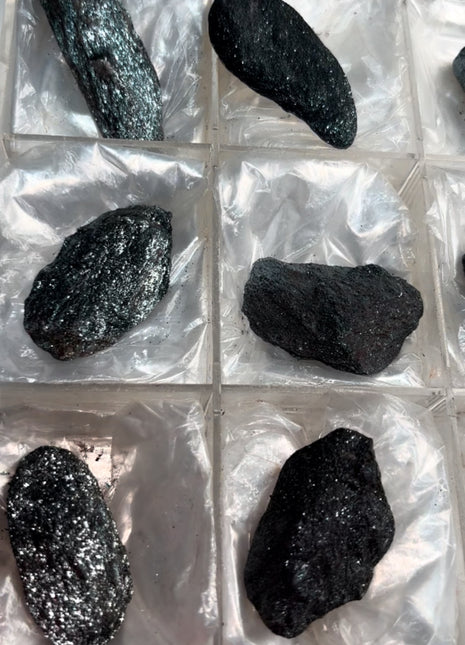 9 Pieces !  Specular Hematite lot - From Champion mine