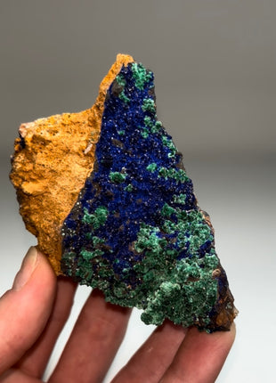 Sparkling Blue Azurite with Green Malachite