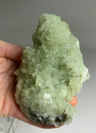 4 Pieces ! Druzy Apple Green Prehnite Lot - big size