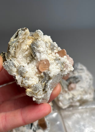 6 Pieces ! Champagne Topaz with Feldspar Lot