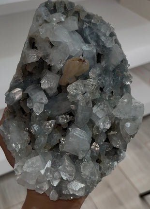 Blue Chalcedony with Gemmy Apophyllite PM0789