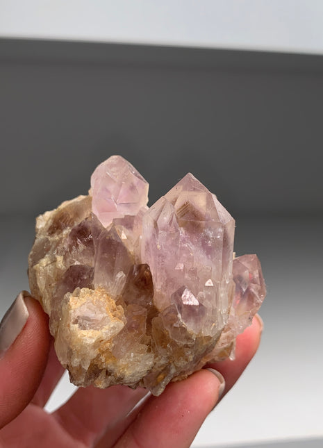 Amethyst with Yellow and Purple Phantoms - From Zambia