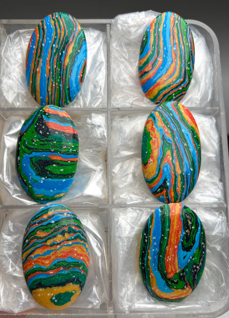 6 Piece Lot ! Surfite Palmstones