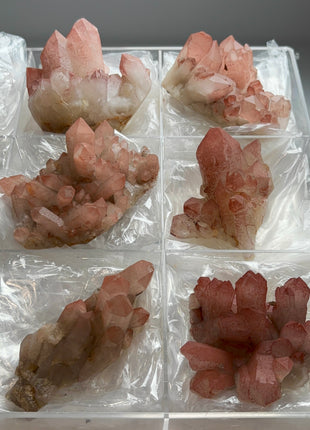 6 Piece Lot !  Red Phantom Quartz