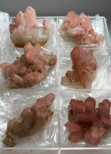 6 Piece Lot !  Red Phantom Quartz