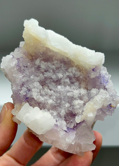 Fluorite on Celestine