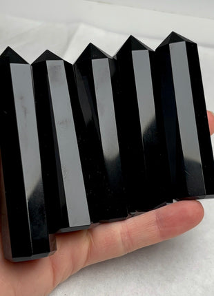 5 Piece Lot !  Black Obsidian Towers