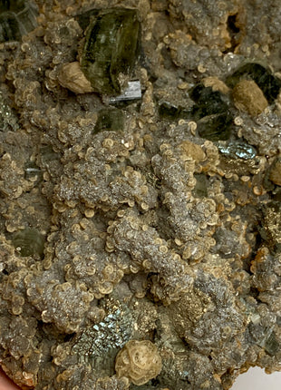 Green Apatite with Siderite, Pyrite - Collection # 112