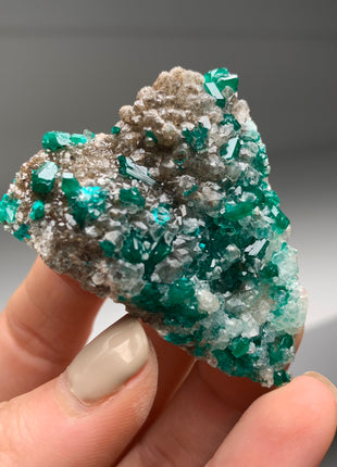 Green Dioptase with Amazing Terminations !