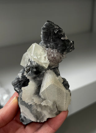 4 Pieces ! Druzy Blue Chalcedony Lot