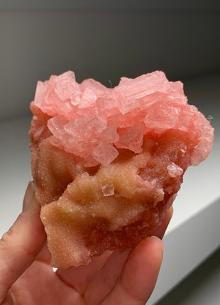 Pink Halite with Great Crystallization - from Searles Lake, California