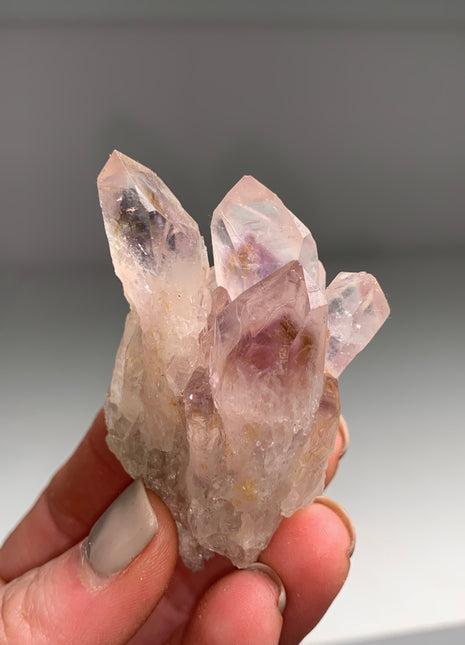 Amethyst with Yellow and Purple Phantoms - From Zambia