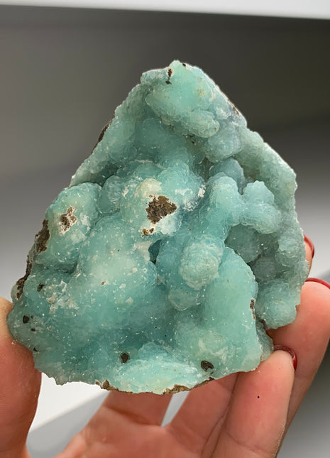 Blue Hemimorphite from M’Fouadi mine, Congo # PM093