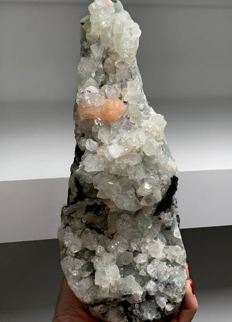 Very High Grade Apophyllite with Pink Stilbite # PM0213