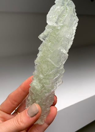 Stunning Green Halite Stalactite
 - From Lubin mine, Poland
