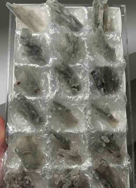 18 Pieces ! Druzy Blue Chalcedony Lot