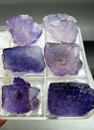 6 Pieces ! Purple Fluorite Lot from Muzquiz, Mexico