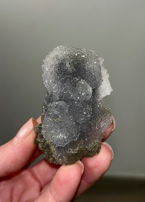 Druzy Black Galaxy Chalcedony