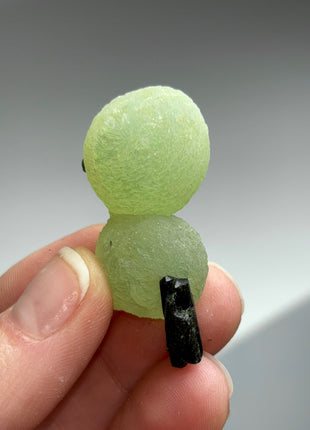 6 Pieces ! High Grade Apple Green Prehnite with Epidote Lot - From Mali
