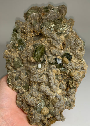 Green Apatite with Siderite, Pyrite - Collection # 112