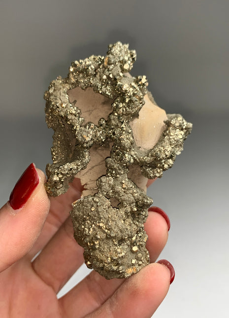 Unusual ! Pyrite on Rock Matrix Specimen
