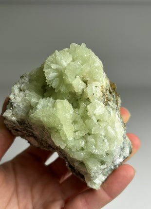4 Pieces ! Druzy Apple Green Prehnite Lot - big size