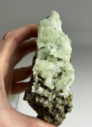4 Pieces ! Druzy Apple Green Prehnite Lot - big size