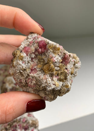 Raspberry Grossular Garnet Specimens Lot ! 12 Pieces