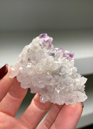 Amethyst with Quartz Flower - From Djurkovo mine, Bulgaria