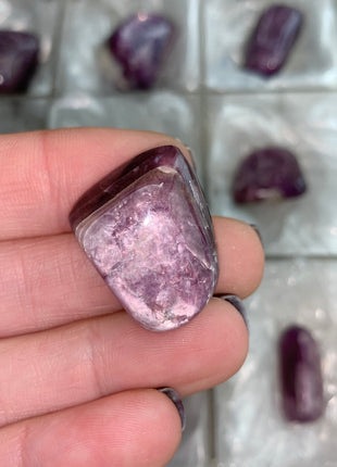 High Grade Flashy Lepidolite Lot - 12 Pieces !